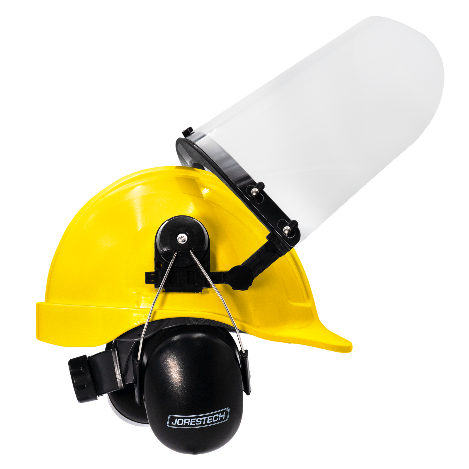 Cap-Style Hard Hat Kit with Mountable Earmuffs and Hi-Transparency Face Shield