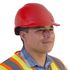Cap Style Safety Hard Hat with 4 Point Suspension