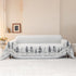 Stylish Chenille Pine Tree Couch Cover Blanket on Sectional Sofa, Universal Cat Proof Furniture Covers