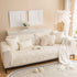Embossed Leaf Cotton Quilted Sofa Cover Non-Slip Couch Protector with Thick Padding