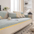 Modular Sofa Cover for Sectionals, Gold Striped Non-Slip Couch Protector