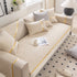 Modular Sofa Cover for Sectionals, Gold Striped Non-Slip Couch Protector