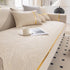 Modular Sofa Cover for Sectionals, Gold Striped Non-Slip Couch Protector