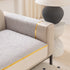 Modular Sofa Cover for Sectionals, Gold Striped Non-Slip Couch Protector