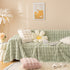 Super Soft Fluffy Faux Rabbit Fur Sofa Throw Blanket, Couch Cover Blanket for Couches Living Room Furniture Throw