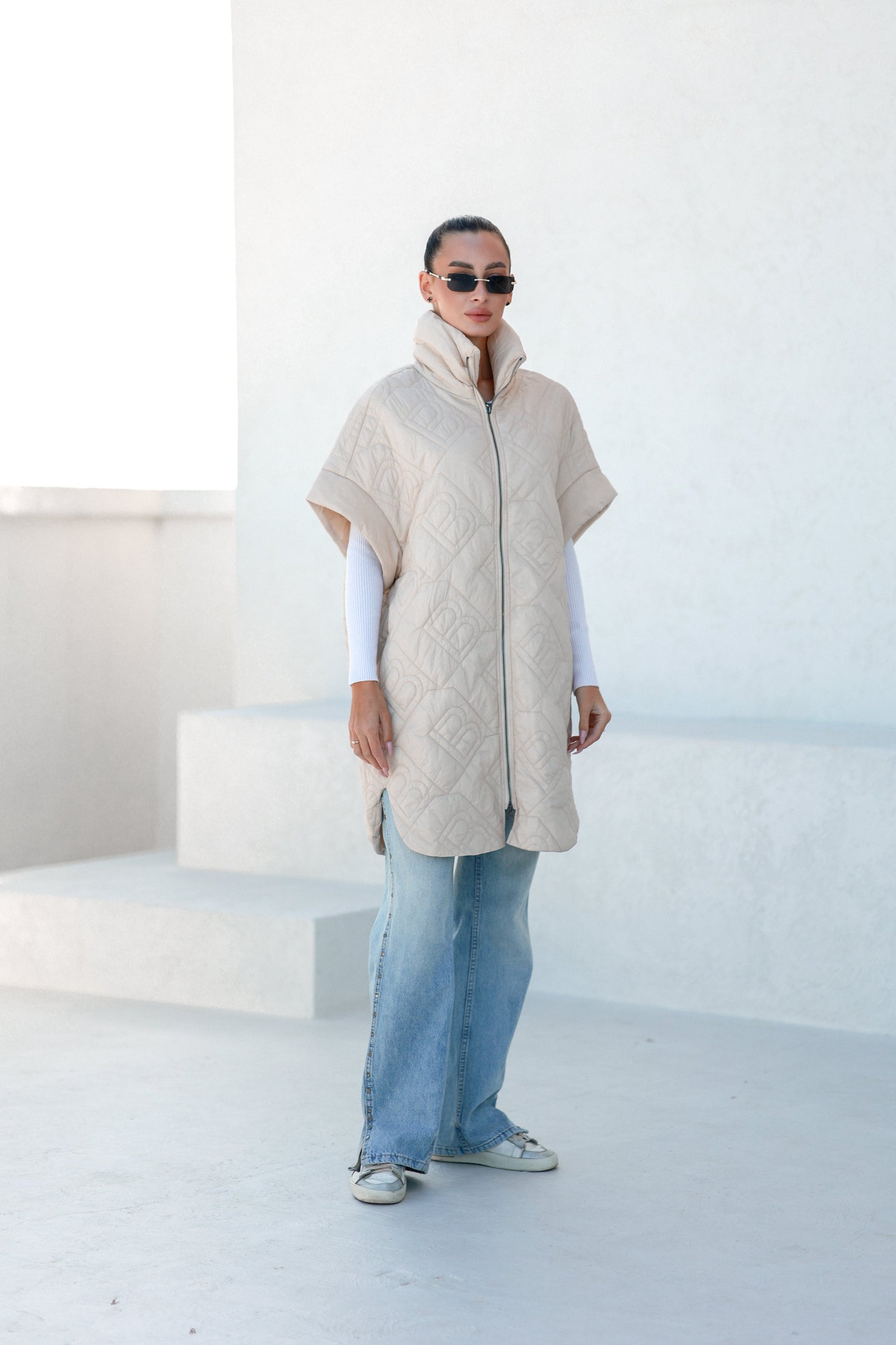 Bianca Relaxed Fit Embossed Vest