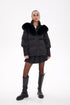 Pre-Order. Re-Stock Ships November 1. Amanda Genuine Fur Trim Down Fill Coat
