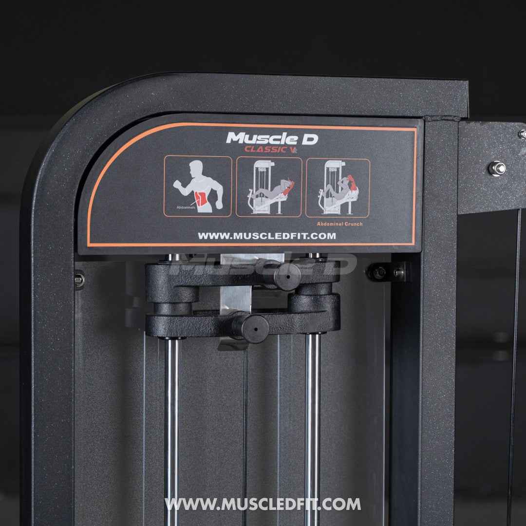 Classic V2 Selectorized Abdominal Crunch Machine – Commercial Core Gym Equipment