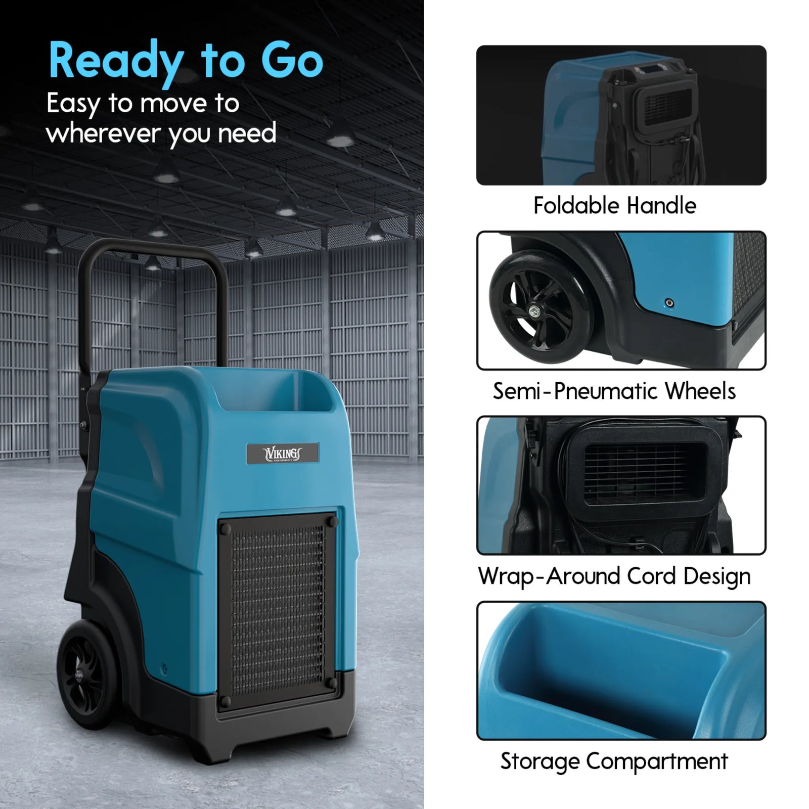 XPOWER VIKING CD-90L Commercial LGR Dehumidifier