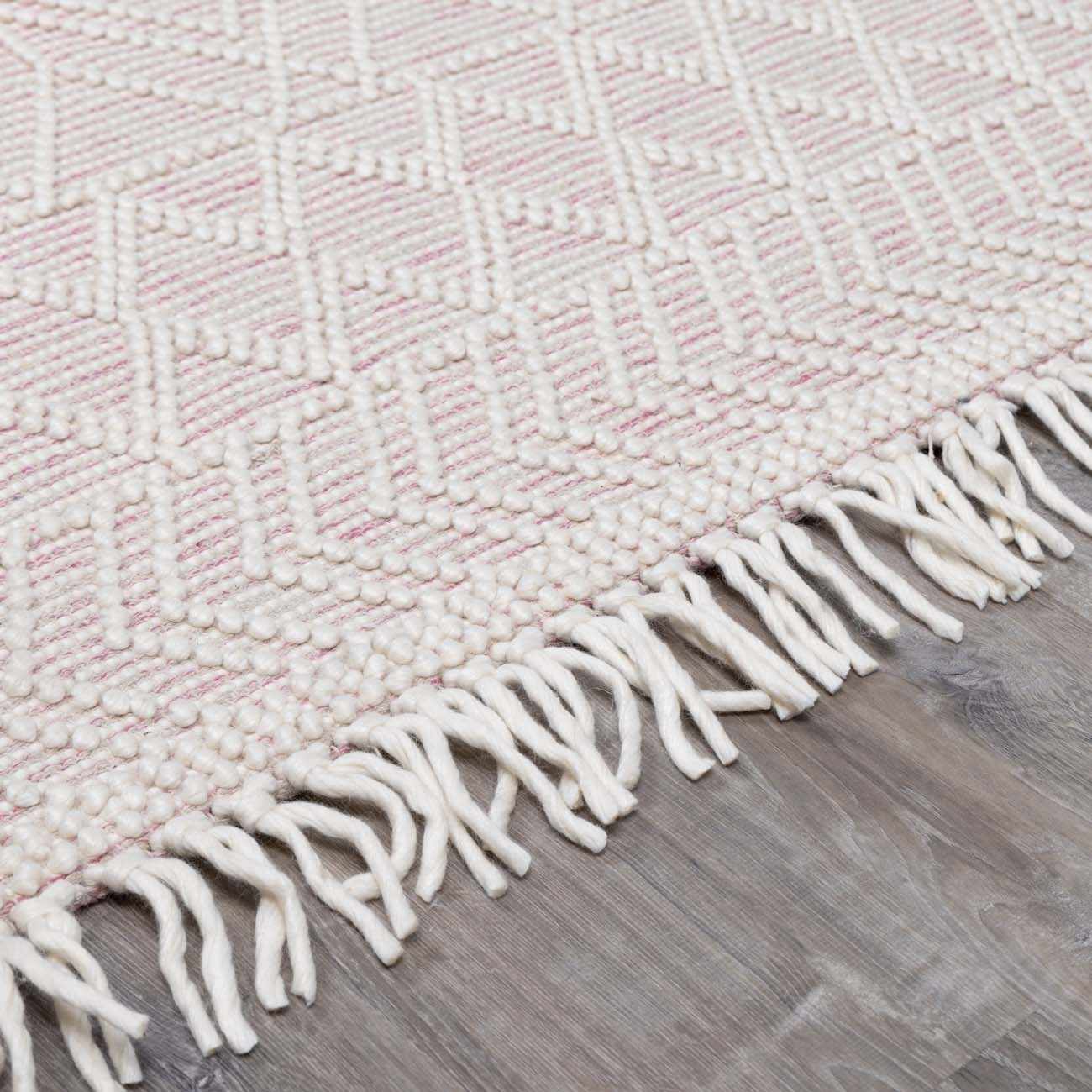 Ramsbury Soft Pink Wool Rug