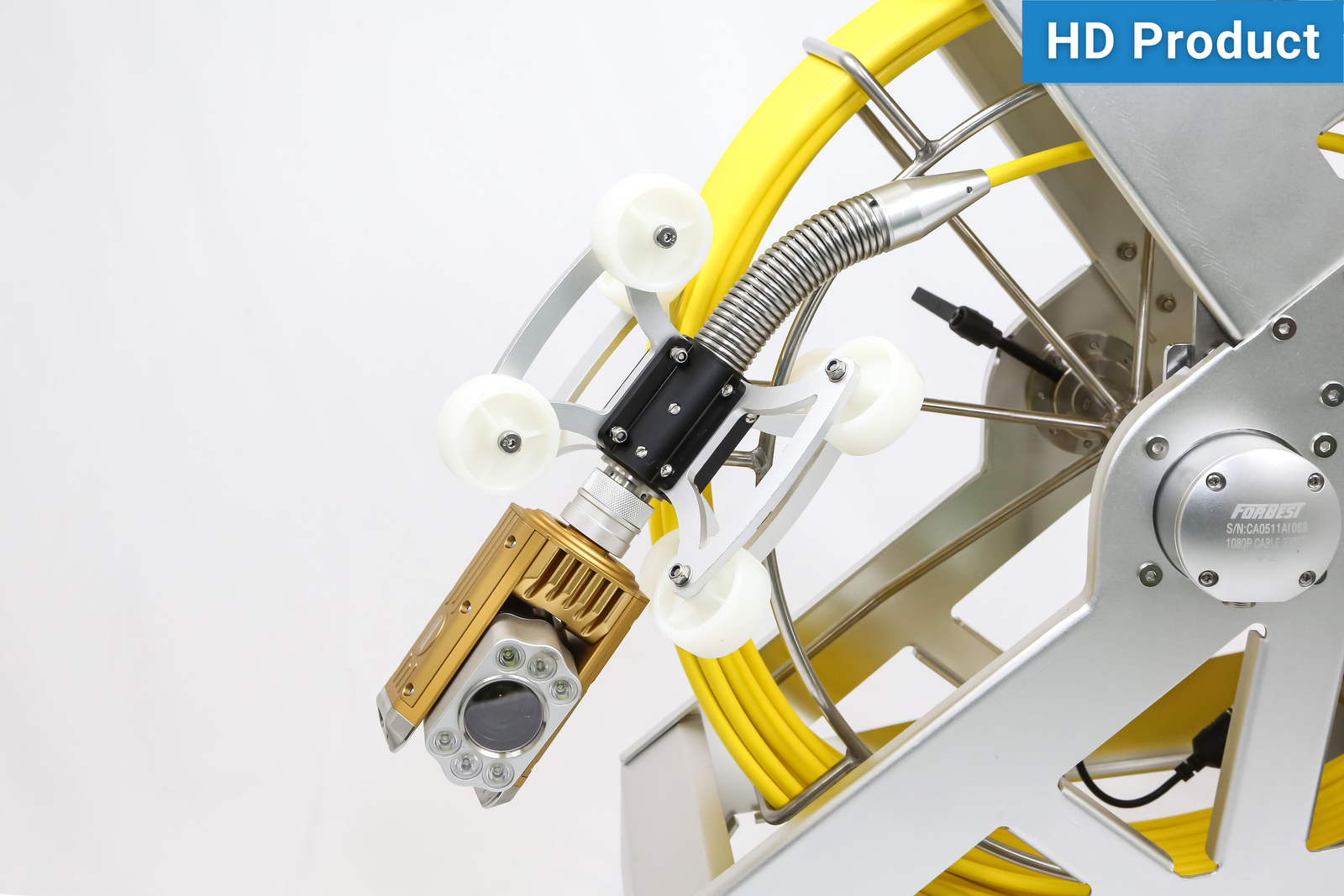 Mid Range HD 200 FT Stand Cable & Self Leveling/Pan-Tilt-Zoom Camera Head Only (No Control Station)