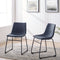 Faux 2-Piece Leather Dining Chairs