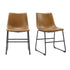 Faux 2-Piece Leather Dining Chairs