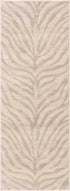 Beige Manteca Zebra Print Area Rug
