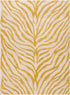 Yellow Terra Zebra Print Area Rug - Clearance