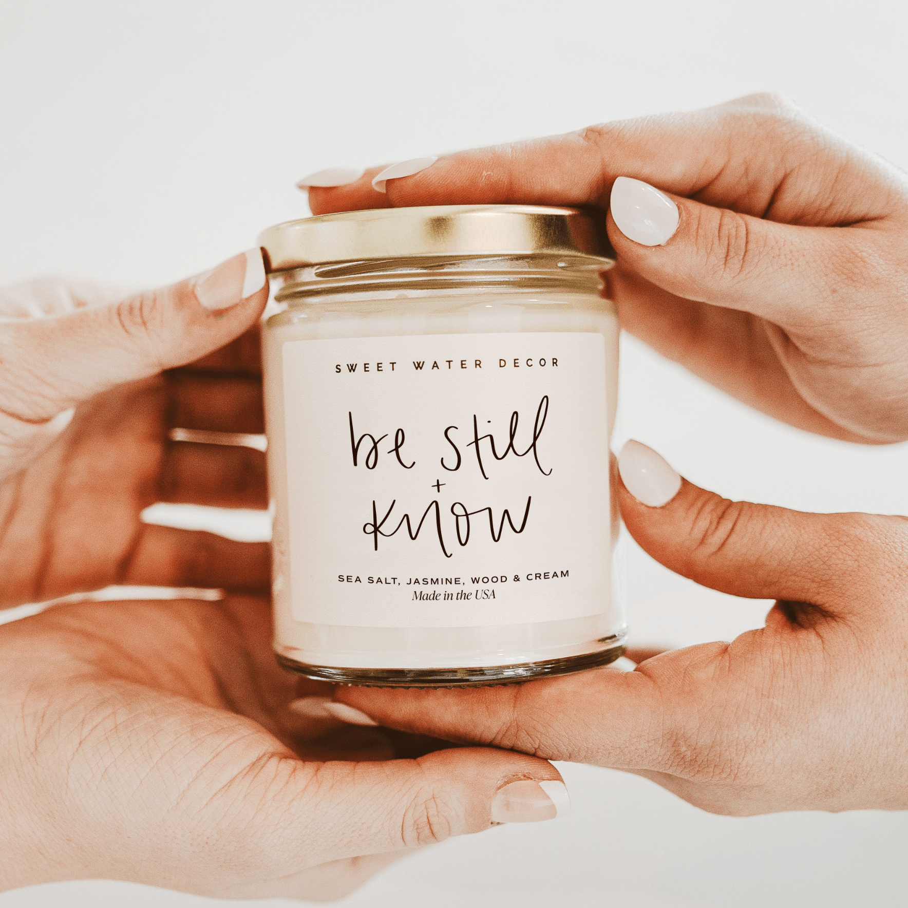 Be Still and Know Soy Candle - Clear Jar - 9 oz