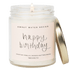 Happy Birthday Soy Candle - Clear Jar - 9 oz