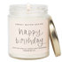 Happy Birthday Soy Candle - Clear Jar - 9 oz