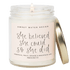 She Believed She Could So She Did Soy Candle - Clear Jar - 9 oz