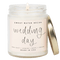 Wedding Day Soy Candle - Clear Jar - 9 oz (Spa Day)