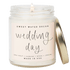 Wedding Day Soy Candle - Clear Jar - 9 oz (Spa Day)