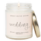 Wedding Soy Candle - Clear Jar - 9 oz
