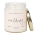 Wedding Soy Candle - Clear Jar - 9 oz