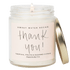 Thank You! Soy Candle - Clear Jar - 9 oz (Island Air)