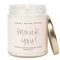 Thank You! Soy Candle - Clear Jar - 9 oz (Island Air)