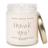 Thank You! Soy Candle - Clear Jar - 9 oz (Island Air)