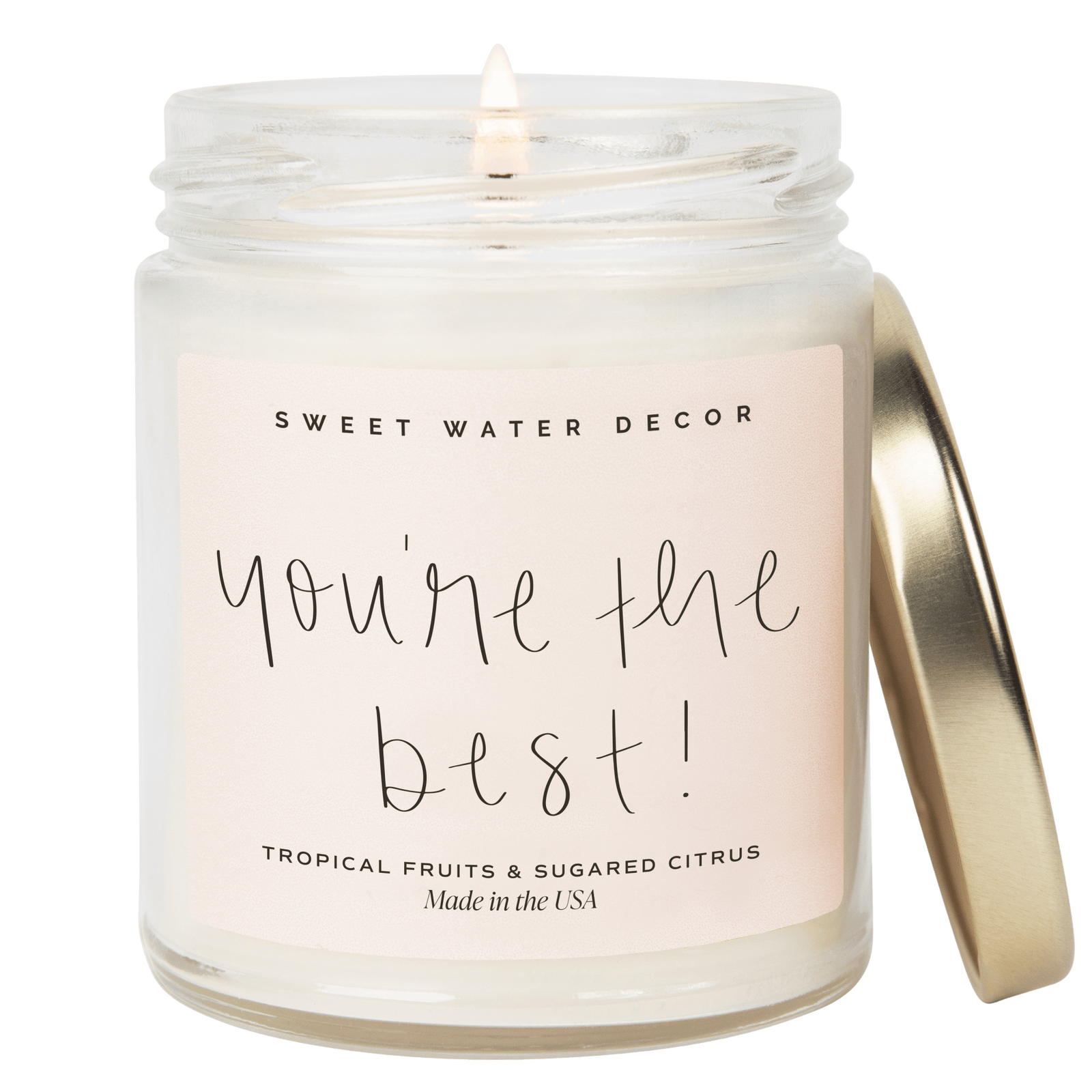 You're The Best! Soy Candle - Clear Jar - 9 oz