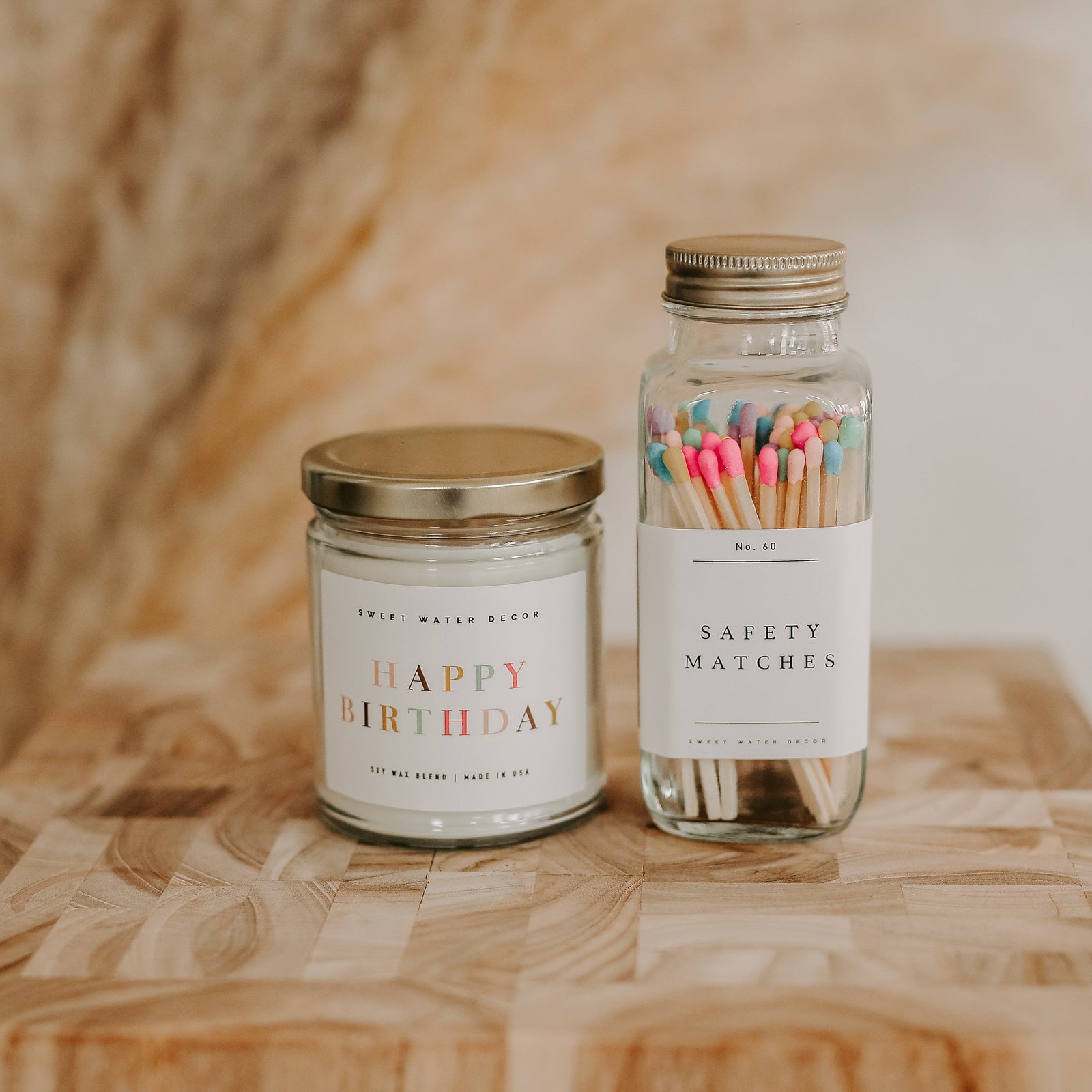 Multicolor Rainbow Safety Matches - 60 Count, 3.75