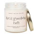 Best Grandma Ever Soy Candle - Clear Jar - 9 oz (Wildflowers and Salt)