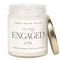 In My Engaged Era Soy Candle - Clear Jar - 9 oz (Wildflowers and Salt)