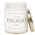 In My Engaged Era Soy Candle - Clear Jar - 9 oz (Wildflowers and Salt)