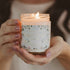 Best Mom Ever Soy Patterned Candle - Clear Jar - 9 oz (Wildflowers and Salt)