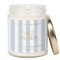 Salt and Sea Soy Patterned Candle - Clear Jar - 9 oz