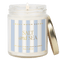Salt and Sea Soy Patterned Candle - Clear Jar - 9 oz