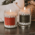 Holiday Cheer Soy Candle - 9 oz Patterned Clear Jar