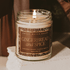 Gingerbread and Spice Soy Candle - Clear Jar - 9 oz Patterned