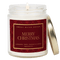 Merry Christmas Soy Candle - 9 oz Clear Jar (Christmas)