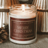 Merry Christmas Soy Candle - 9 oz Clear Jar (Christmas)
