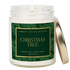 Christmas Tree Soy Candle - Patterned Clear Jar - 9 oz