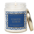 Coastal Lemon Soy Candle - Clear Patterned Jar - 9 oz