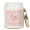 Love You Soy Patterned Candle - Clear Jar - 9 oz