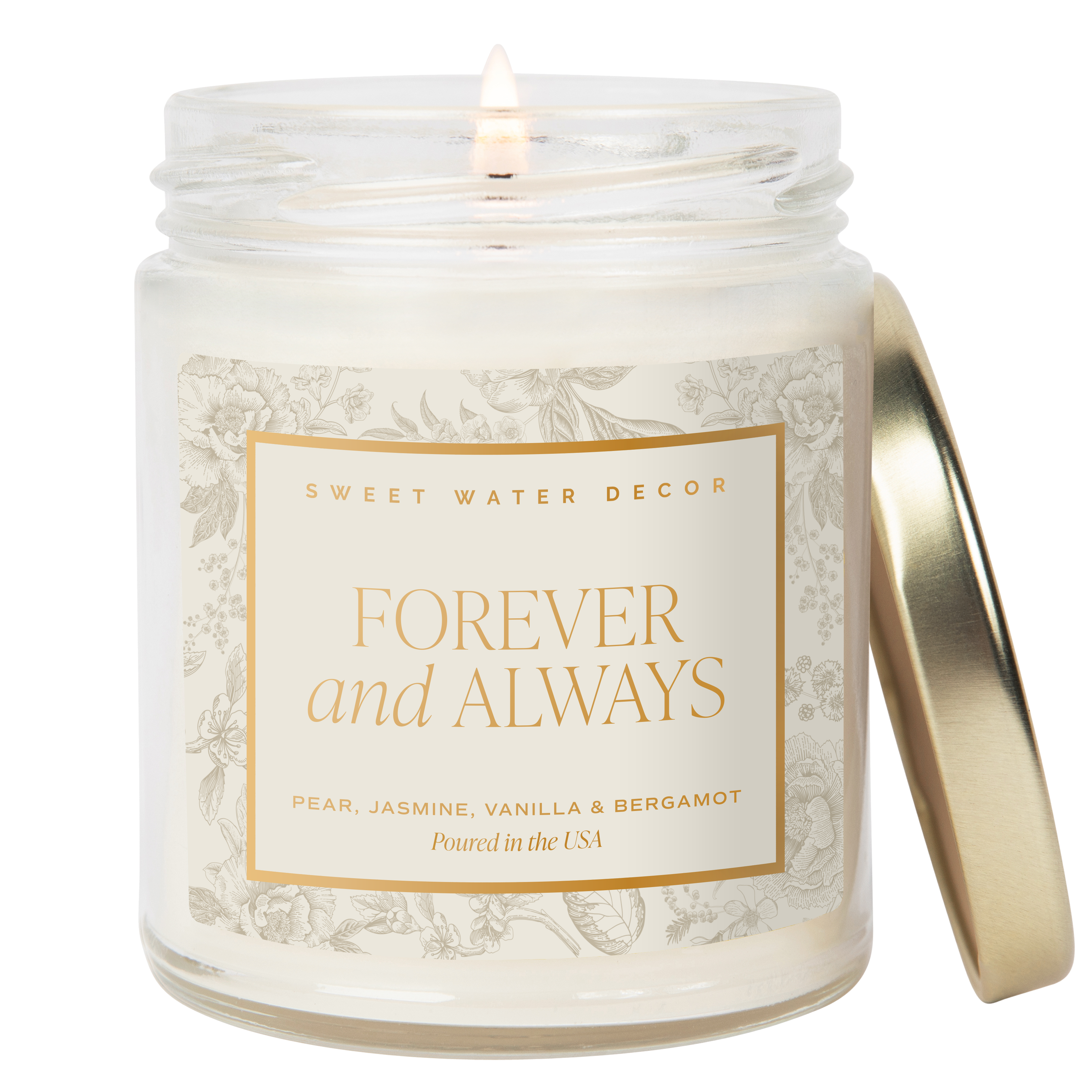 Forever and Always Soy Candle - Clear Jar - 9 oz