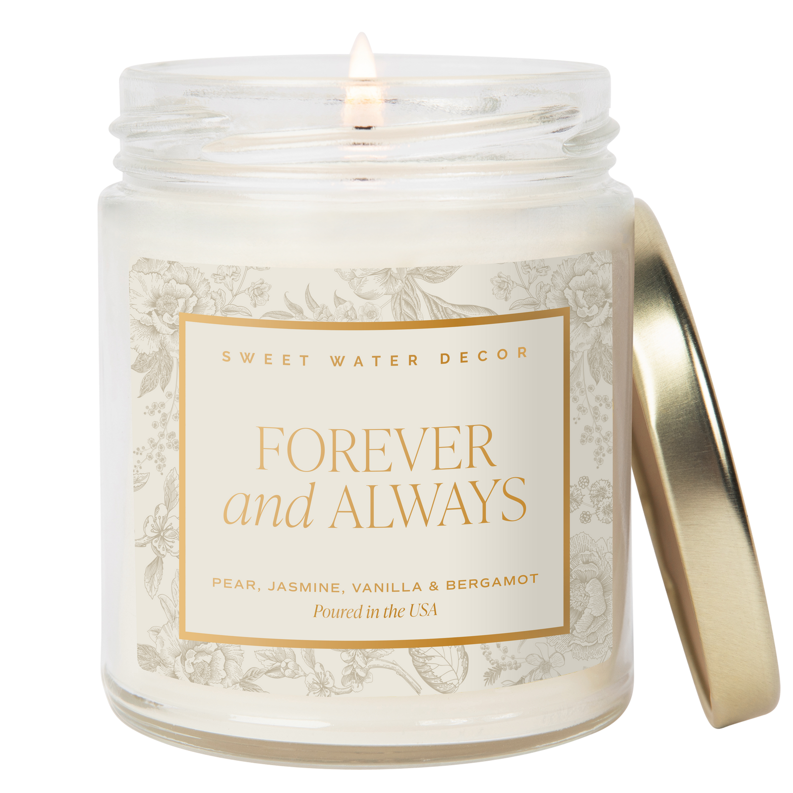 Forever and Always Soy Candle - Clear Jar - 9 oz