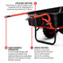 Heavy Duty Electric Utility Cart 40V Battery-Powered Wheelbarrow 660-lb. Bucket Capacity
