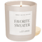 Favorite Sweater Soy Candle - Tan Matte Jar - 15 oz