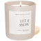 Let It Snow Soy Candle - Tan Matte Jar - 15 oz